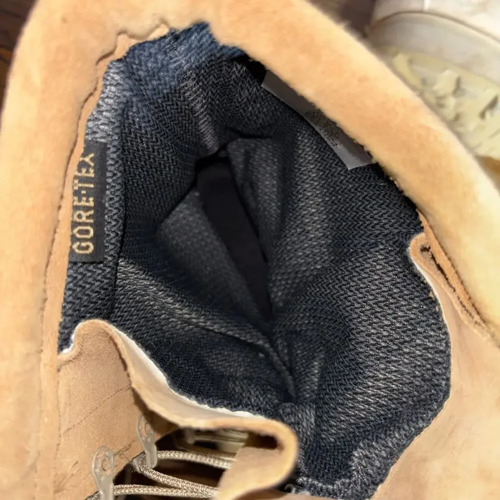 Belleville Tan Suede Gore-Tex Combat Military Boots USA Made Men’s 10.5 Wide